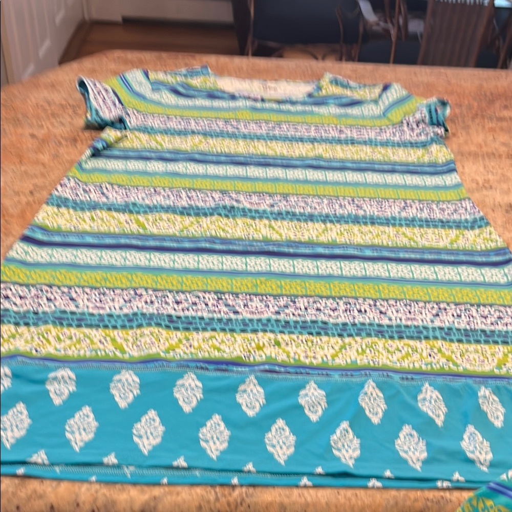 Lands' End Multicolor Striped Top